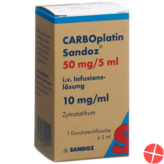 Carboplatin Sandoz Infusionslösung 50mg/5ml Durchstechflasche