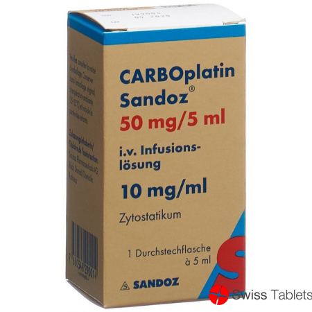 Carboplatin Sandoz Infusionslösung 50mg/5ml Durchstechflasche buy online