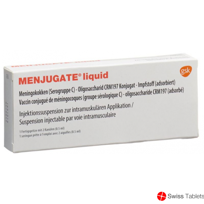 Menjugate Liquid Injektionssuspension Fertigspritze 0.5ml buy online