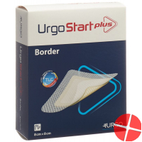 Urgostart Plus Bord Selbs Wundaufla 8x8cm 10 Stück