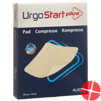 Urgostart Plus Kompresse Wundaufla 10x12cm 10 Stück