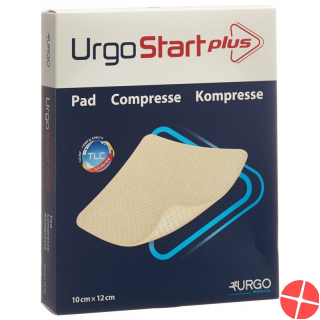 Urgostart Plus Kompresse Wundaufla 10x12cm 10 Stück