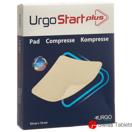 Urgostart Plus Kompresse Wundaufla 10x12cm 10 Stück buy online