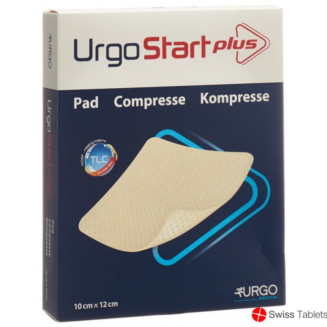 Urgostart Plus Kompresse Wundaufla 10x12cm 10 Stück buy online