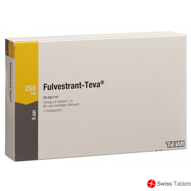 Fulvestrant Teva Injektionslösung 250mg/5ml Fertigspritze 2 Stück buy online