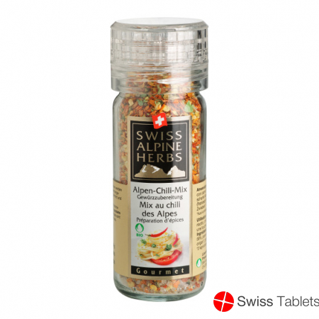Swiss Alpine Herbs Alpen Chili Mix Knos Muehe 64g buy online