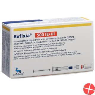 Refixia Trockensubstanz 500 Ie C Solv Durchstechflasche Refixia Trockensubstanz 500 Ie C Solv Durchstechflasche