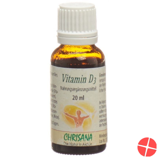 Chrisana Vitamin D3 Tropfen Pip Flasche 20ml