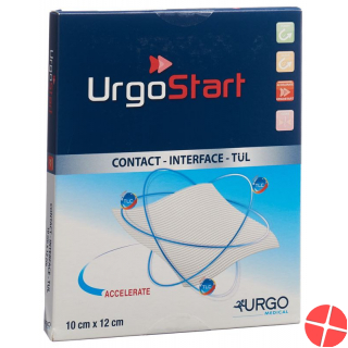 Urgostart Tuel Wundauflage 10x12cm 10 Stück
