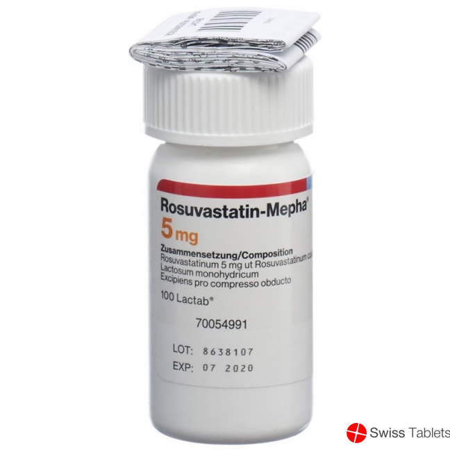 Rosuvastatin Mepha Lactab 5mg Dose 100 Stück buy online