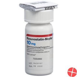 Rosuvastatin Mepha Lactab 10mg Dose 100 Stück Rosuvastatin Mepha Lactab 10mg Dose 100 Stück
