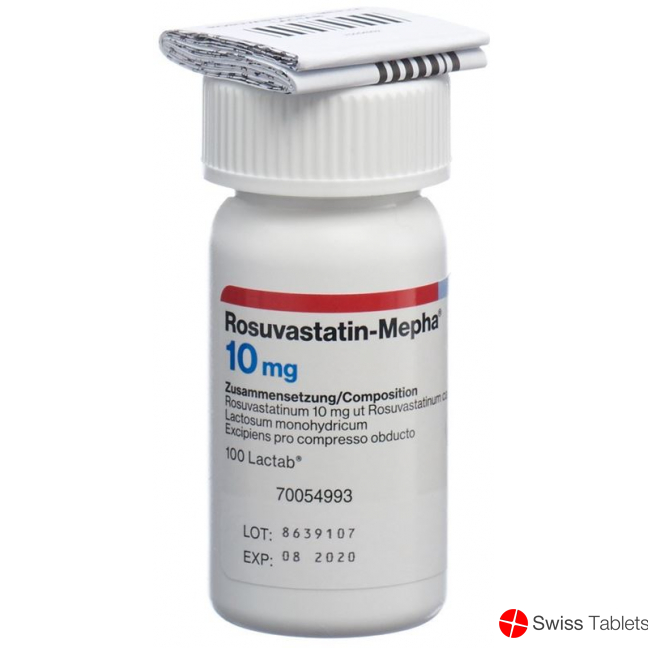 Rosuvastatin Mepha Lactab 10mg Dose 100 Stück buy online