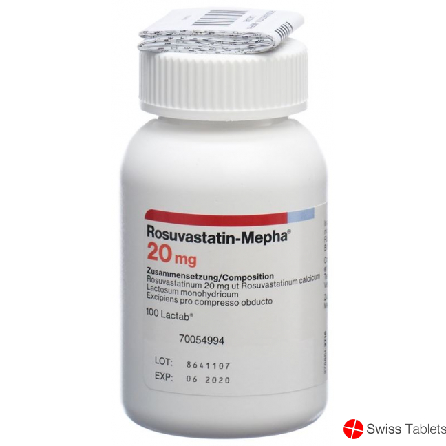 Rosuvastatin Mepha Lactab 20mg Dose 100 Stück buy online