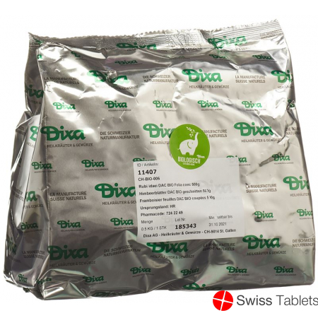 Dixa Himbeerblätter Dac Bio Geschnitten 500g buy online