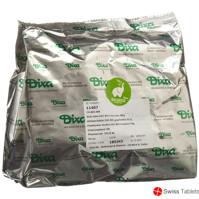 Dixa Himbeerblätter Dac Bio Geschnitten 500g buy online
