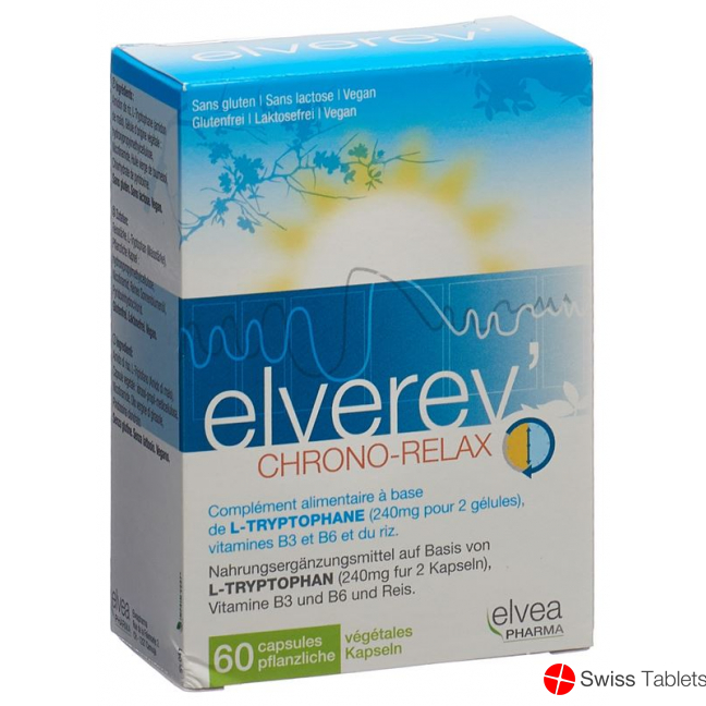 Elverev' Chrono-Relax L-tryptophan Kapseln 60 Stück buy online