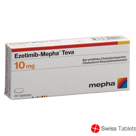 Ezetimib Mepha Teva Tabletten 10mg 28 Stück buy online