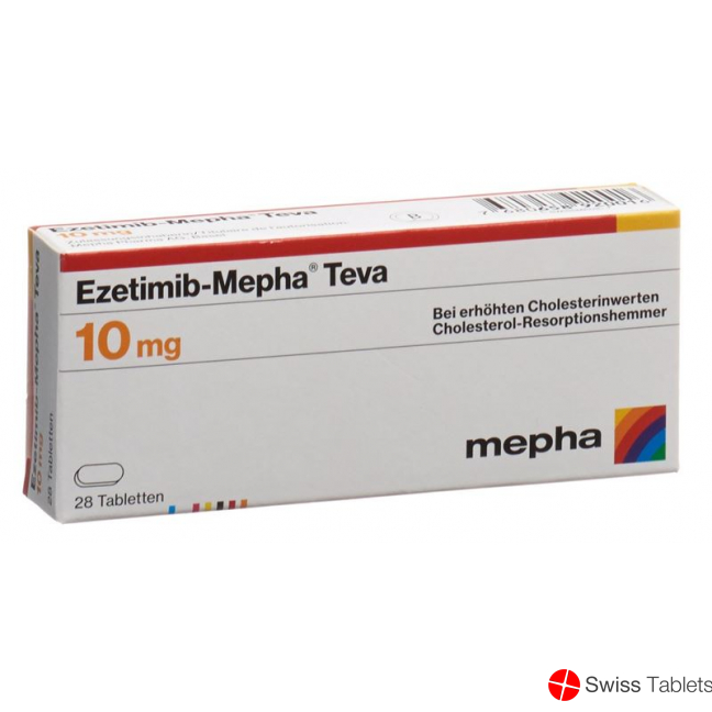 Ezetimib Mepha Teva Tabletten 10mg 28 Stück buy online