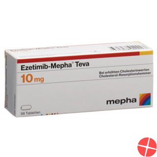 Ezetimib Mepha Teva Tabletten 10mg 98 Stück