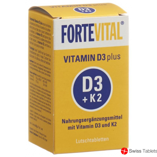 Fortevital Vitamin D3 Plus Lutschtabletten Dose 60g buy online
