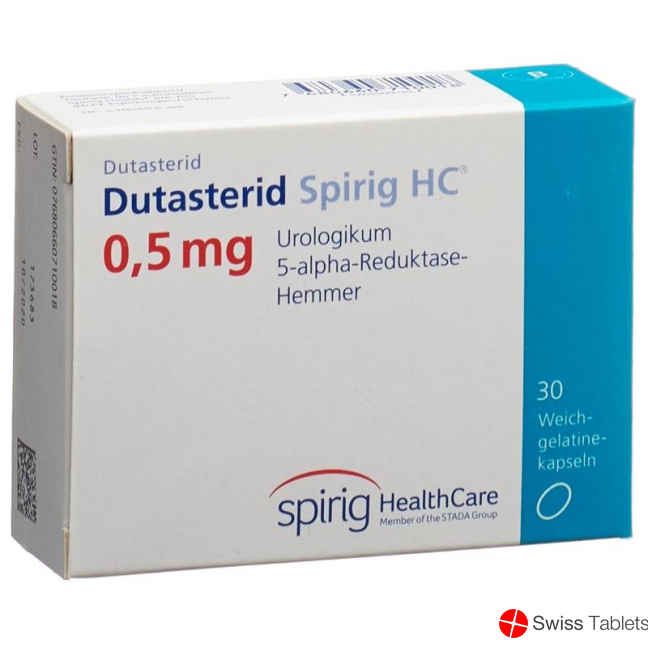 Dutasterid Spirig HC Kapseln 0.5mg 30 Stück buy online