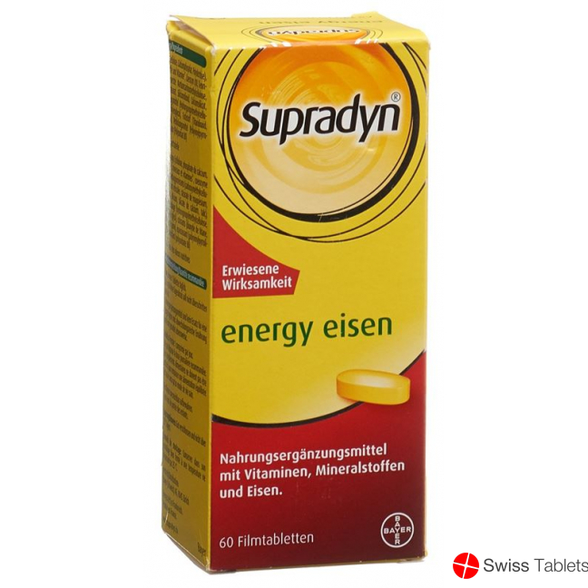 Supradyn Energy Iron Filmtablets Tin 60 pieces buy online