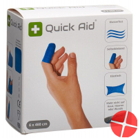 Quick Aid Pflaster 6x460cm Blau Rolle