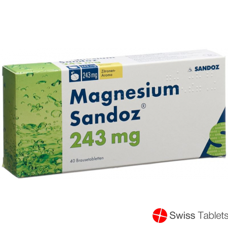 Magnesium Sandoz Brausetabletten 40 Stück buy online