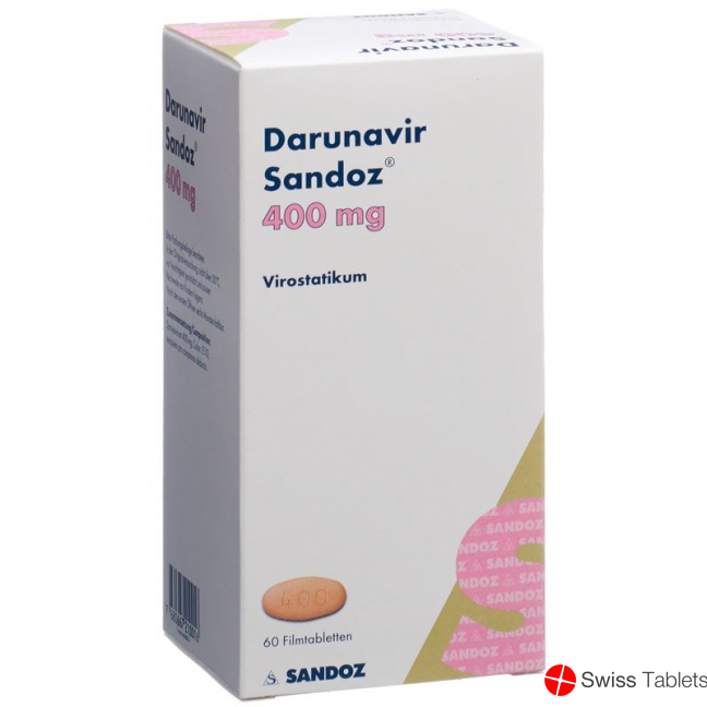 Darunavir Sandoz Filmtabletten 400mg Flasche 60 Stück buy online