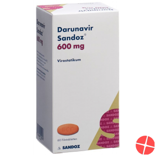 Darunavir Sandoz Filmtabletten 600mg Flasche 60 Stück
