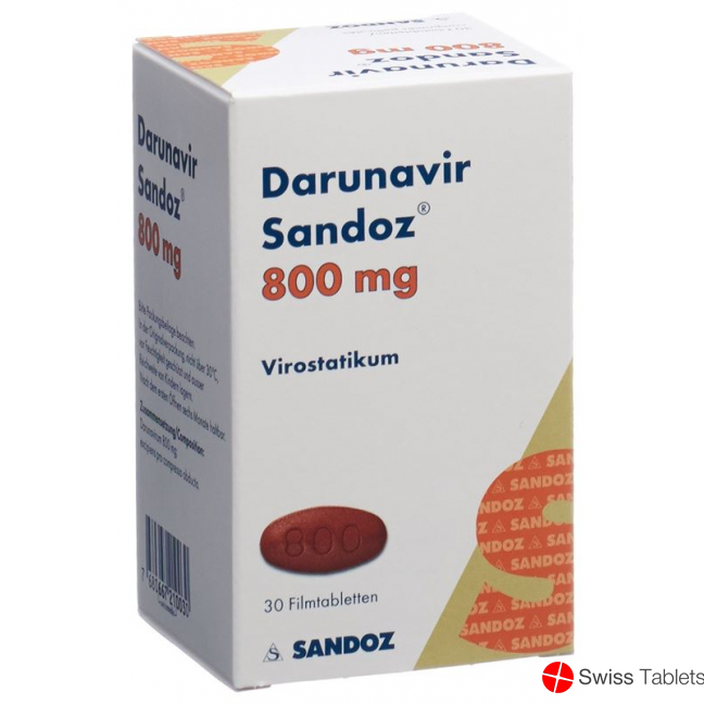 Darunavir Sandoz Filmtabletten 800mg Flasche 30 Stück buy online