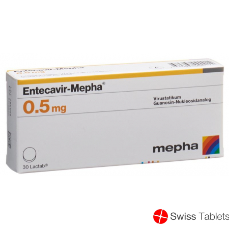 Entecavir Mepha Lactab 0.5mg 30 Stück buy online