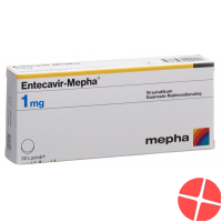 Entecavir Mepha Lactab 1mg 30 Stück