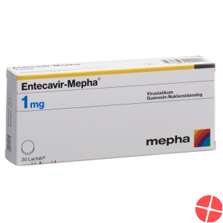 Entecavir Mepha Lactab 1mg 30 Stück