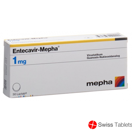 Entecavir Mepha Lactab 1mg 30 Stück buy online