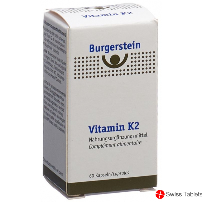Burgerstein Vitamin K2 capsules 180 mcg Ds 60 pieces buy online