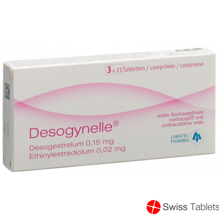 Desogynelle Tabletten 150mcg/20mcg 3x 21 Stück buy online