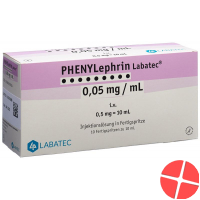 Phenylephrin Labatec 0.05mg/ml Fertigspritze 10x 10ml Phenylephrin Labatec 0.05mg/ml Fertigspritze 10x 10ml