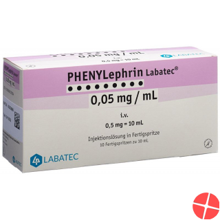 Phenylephrin Labatec 0.05mg/ml Fertigspritze 10x 10ml