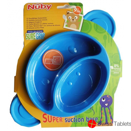 Nuby Non-Slip Sil-Esslerntel Aff 9mt+ buy online