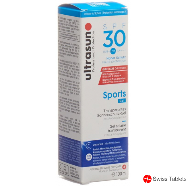 Ultrasun Sport Gel SPF 30 bottle 100ml buy online