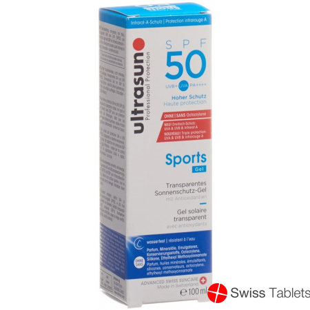 Ultrasun Sport Gel SPF 50 bottle 100ml buy online