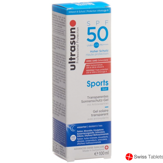 Ultrasun Sport Gel SPF 50 bottle 100ml buy online