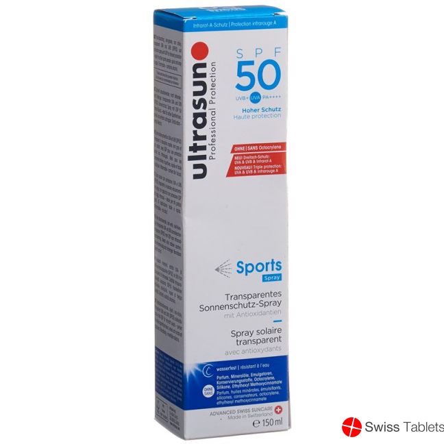 Ultrasun Sport Gel Spray SPF 50 150ml buy online