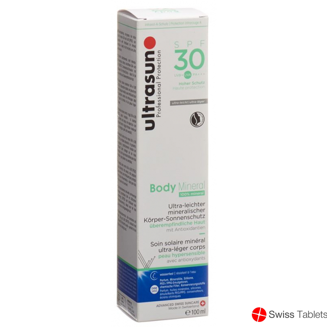 Ultrasun Body Mineral SPF 30 Tube 100ml buy online