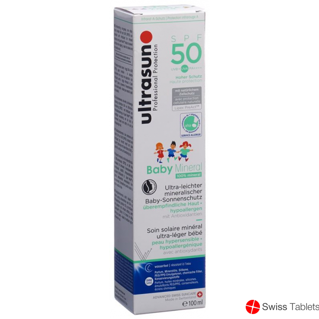 Ultrasun Baby Mineral Emulsion SPF 50 tube 100ml buy online