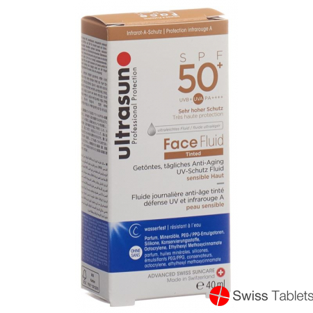 Ultrasun sun protection fluid face tinted Honey SPF 50+ 40ml buy online