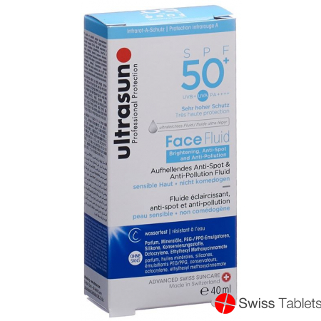 Ultrasun Face Fluid Bright & Anti-Pollution SPF 50+ 40ml buy online