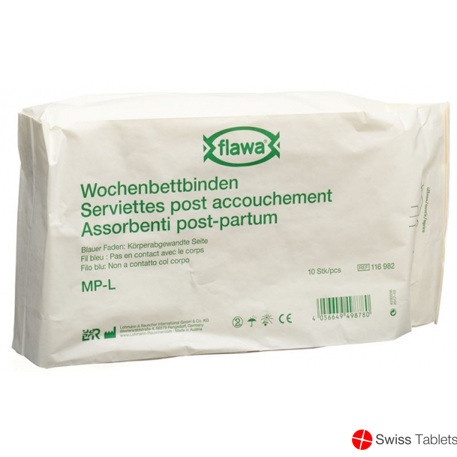 Flawa Wochenbettbinden Mp-l 10 Stück buy online