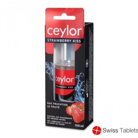 Buy online Ceylor Lubricant Strawberry Kiss 100ml at SWISS TABLETS